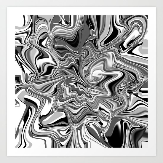 Life is Black and White and Gray Art Print
