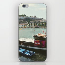 Rabelo boat Douro river | Authentic portuguese ship | Ribeira Porto Portugal iPhone Skin