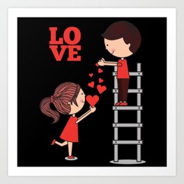 Love Shirt. Love T-Shirt. Gift For Fiance. Art Print | Gift Idea, Anniversary, To See You, I Love You, Cute, Happiness, Romantic, Love Heart, Adorable, Lovely 