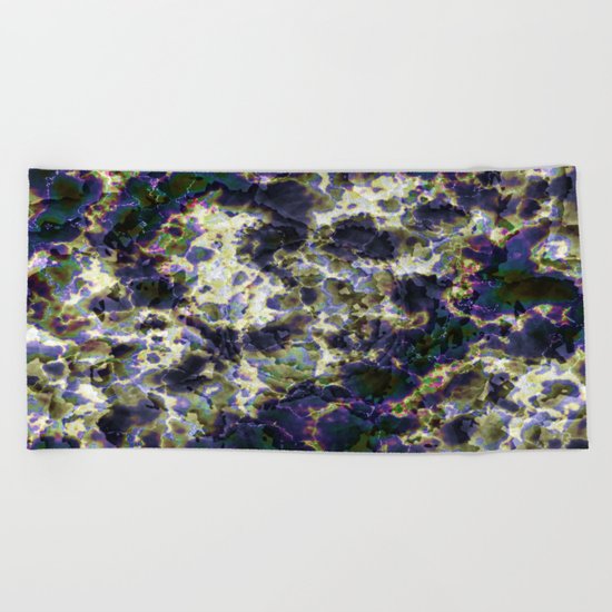Tie Dye Marble Beach Towel