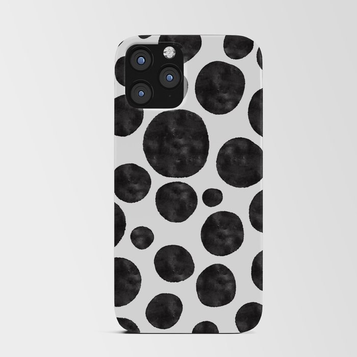 Hand-Painted Polka Dots iPhone Card Case