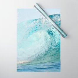 Pacific big surfing wave breaking Wrapping Paper