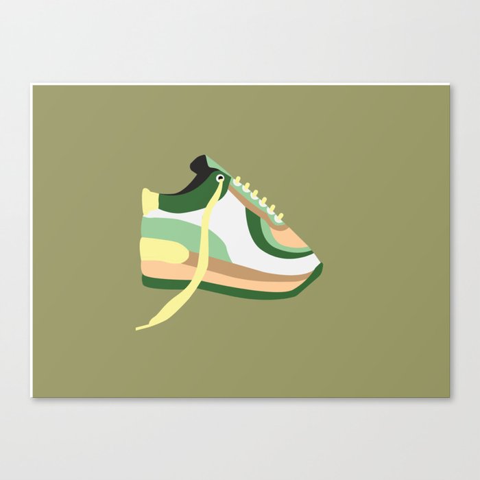 Earth Toned Sneaker Canvas Print