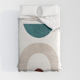 Abstract Geometric 04, Scandinavian Digitial Shapes Comforter