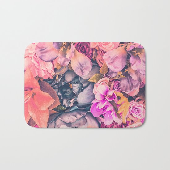 Flower color 4 Bath Mat
