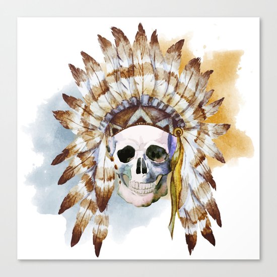 Skull 02 Canvas Print