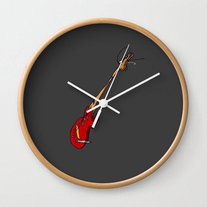 Abstract Guitar Wall Clock