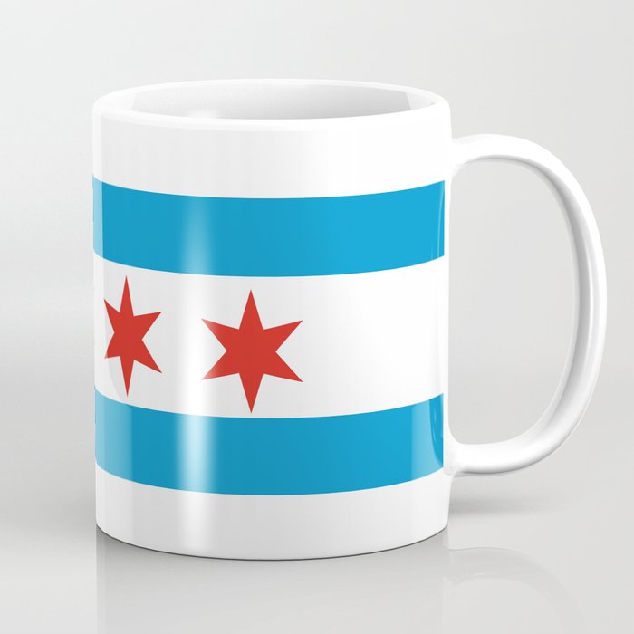 Chicago Flag Coffee Mug By Tony4urban Society6 Chicago Flag Coffee Mug