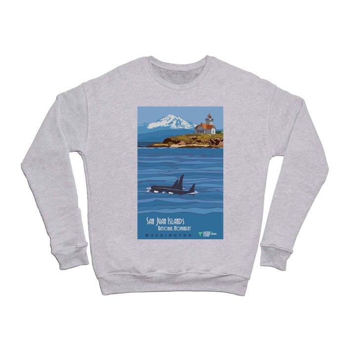 Vintage poster - San Juan Islands Crewneck Sweatshirt