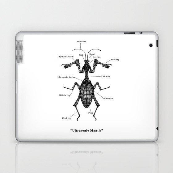 Mechanical Mistake series " Ultrasonic Mantis" Laptop & iPad Skin