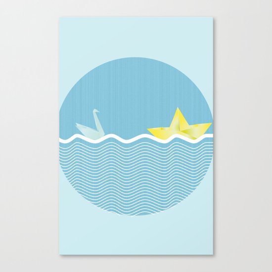 Origami summer Canvas Print