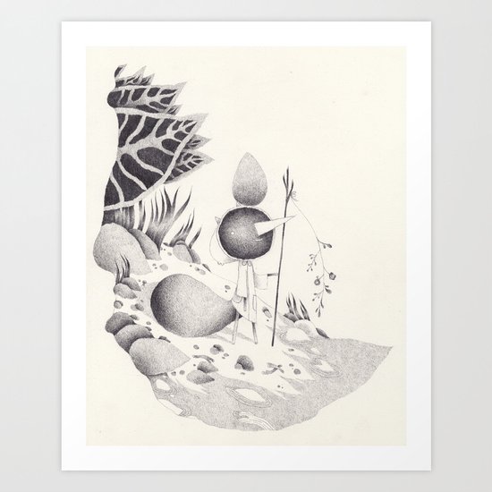 le bord de l'eau Art Print