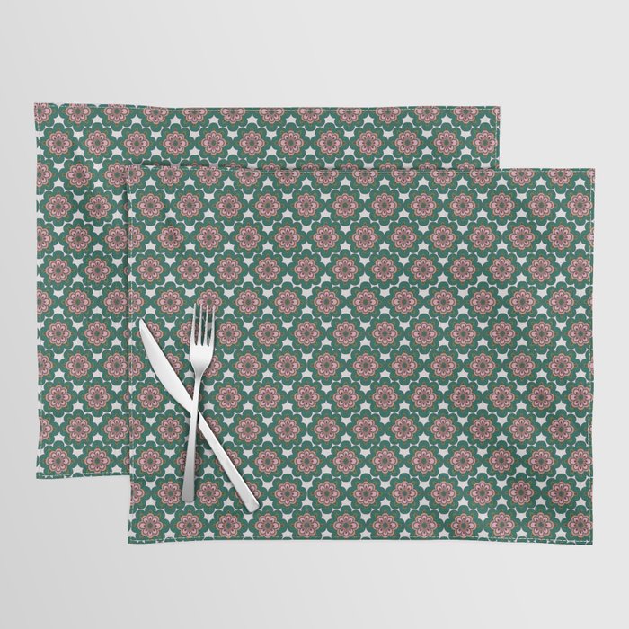 Retro Flower Tile III Placemat