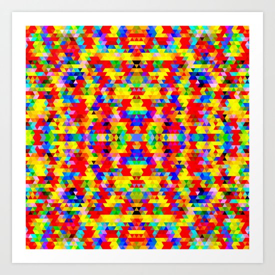 Triangles 5/5/14 Art Print