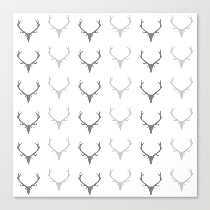 Deer Antler Pattern Canvas Print