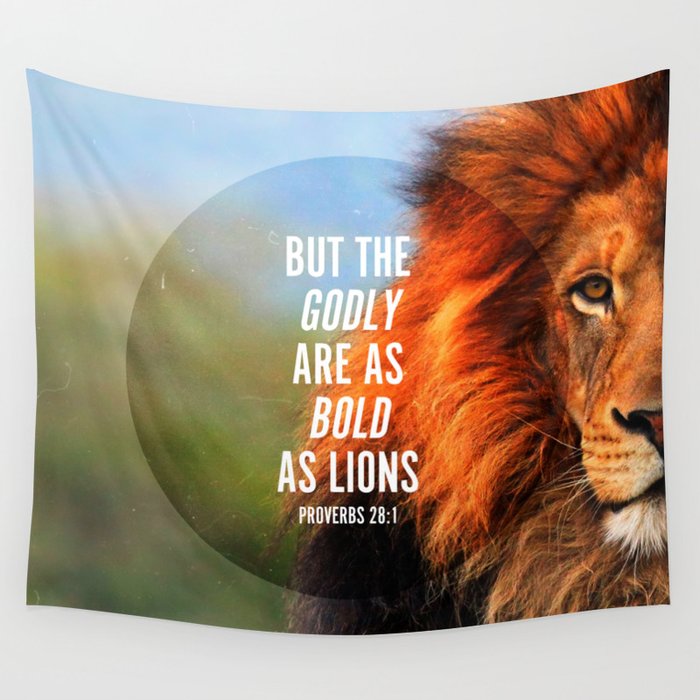 BOLD AS LIONS Wall Tapestry