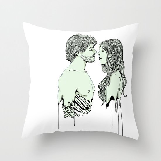 Naka-Choko Throw Pillow