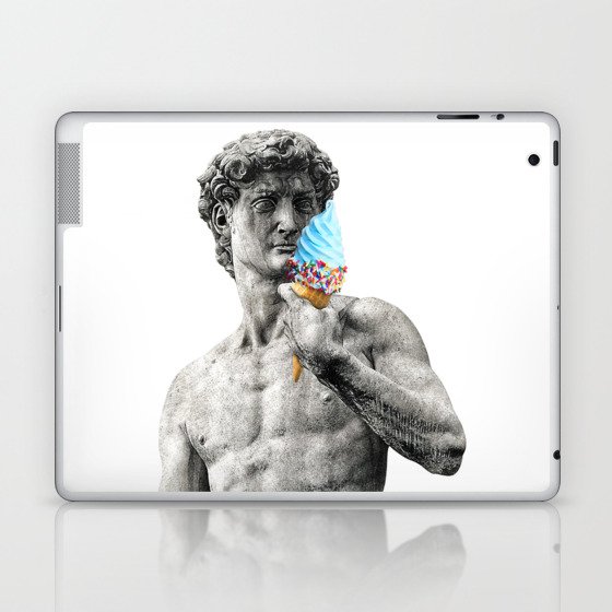 Michelangelo's David statue, sculptures, painter, Italian architect. Aesthetic art for sculptors and artists who love the trendy aesthetic style Laptop & iPad Skin
