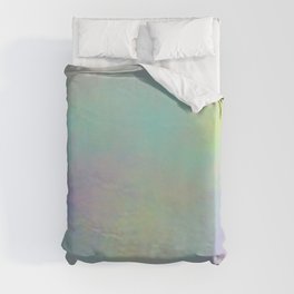Colorful watercolor space Duvet Cover