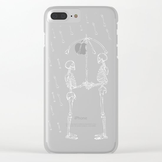 Raining Bone Clear iPhone Case