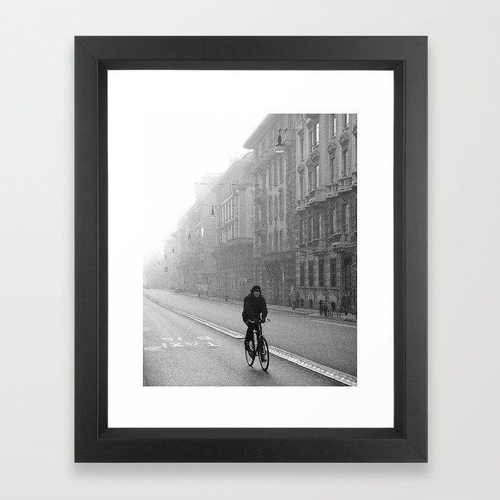 Biker Framed Art Print
