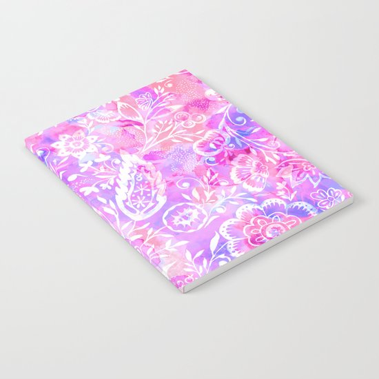 Feminine Folk Floral Notebook