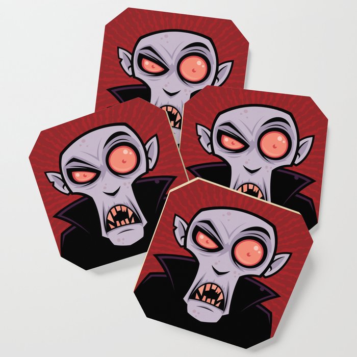 Count Dracula Coaster By Fizzgig Society6