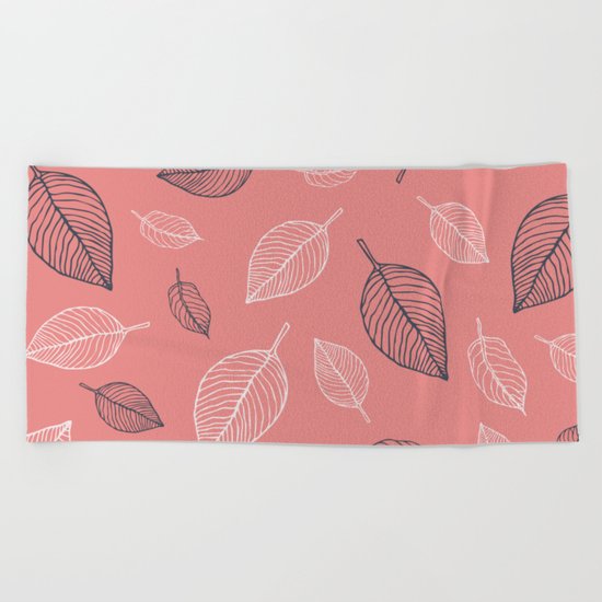 Autumn leaves Beach Towel