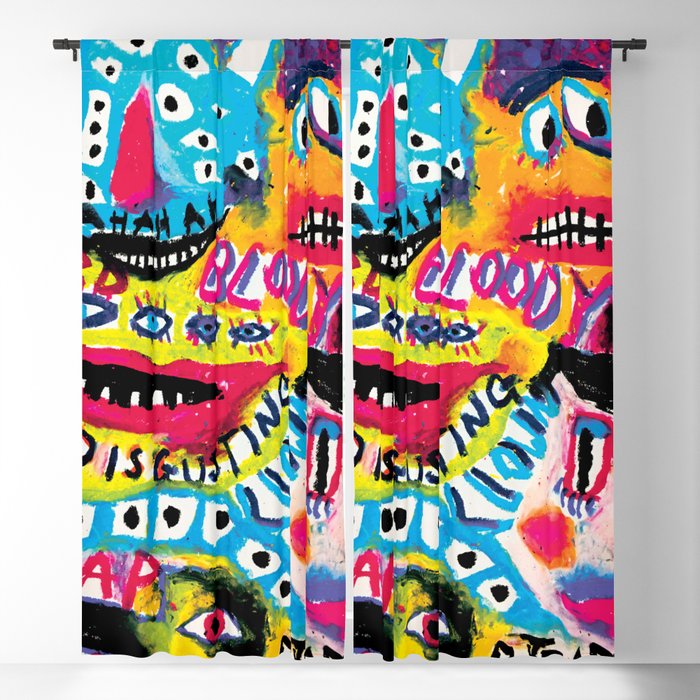 Creepy Monsters Blackout Curtain