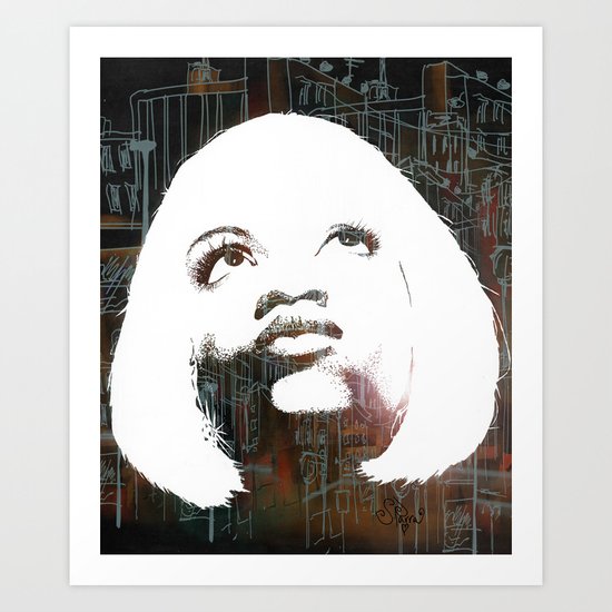 Blonde Diva Art Print