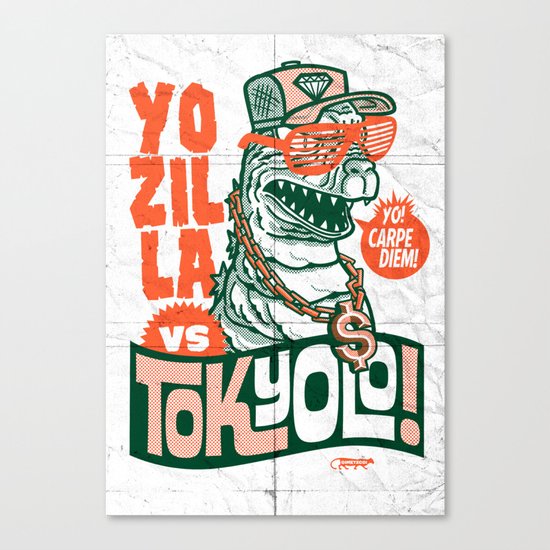 Tokyolo (YOZILLA variant) Canvas Print