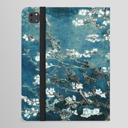 Van Gogh Almond Blossoms : Dark Teal iPad Folio Case