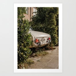 Car corner - Amersfoort The Netherlands photo | Vintage car street urban urbanscape photography art print Art Print