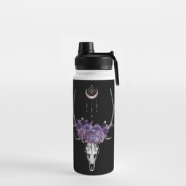 Floral Desert Skull Water Bottle