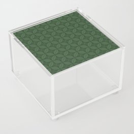Abstract green pattern Acrylic Box