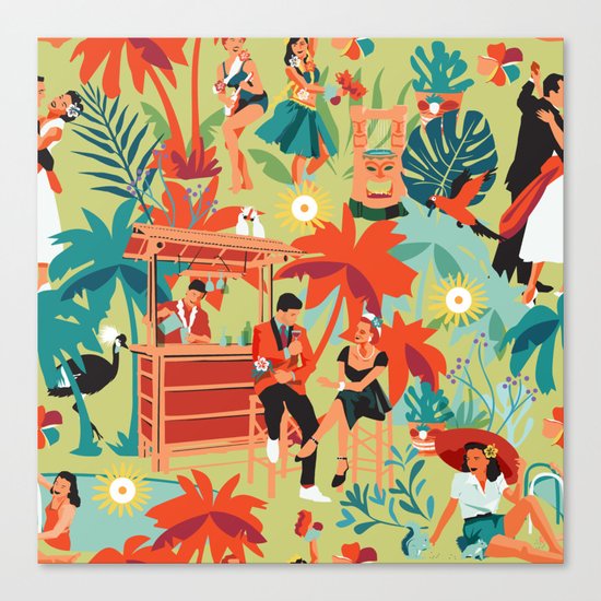 Resort living Canvas Print