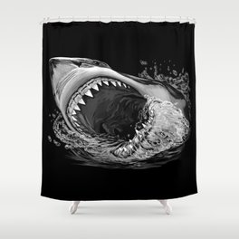 Shark Painting 2 Shower Curtain