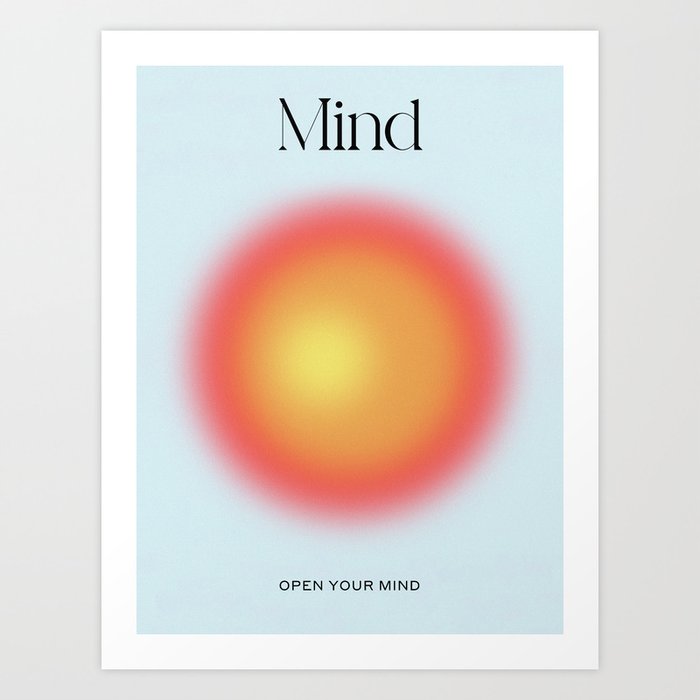 Mind: Aura Gradient 01 Art Print