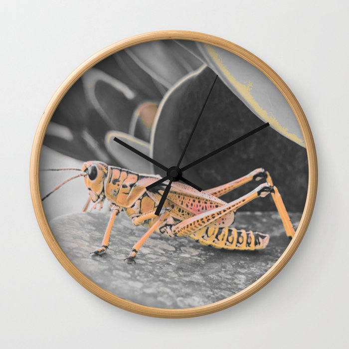 Good Luck Grasshopper! Wall Clock
