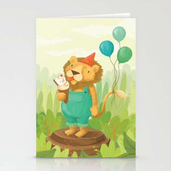 Lion's Birthday Stationery Cards