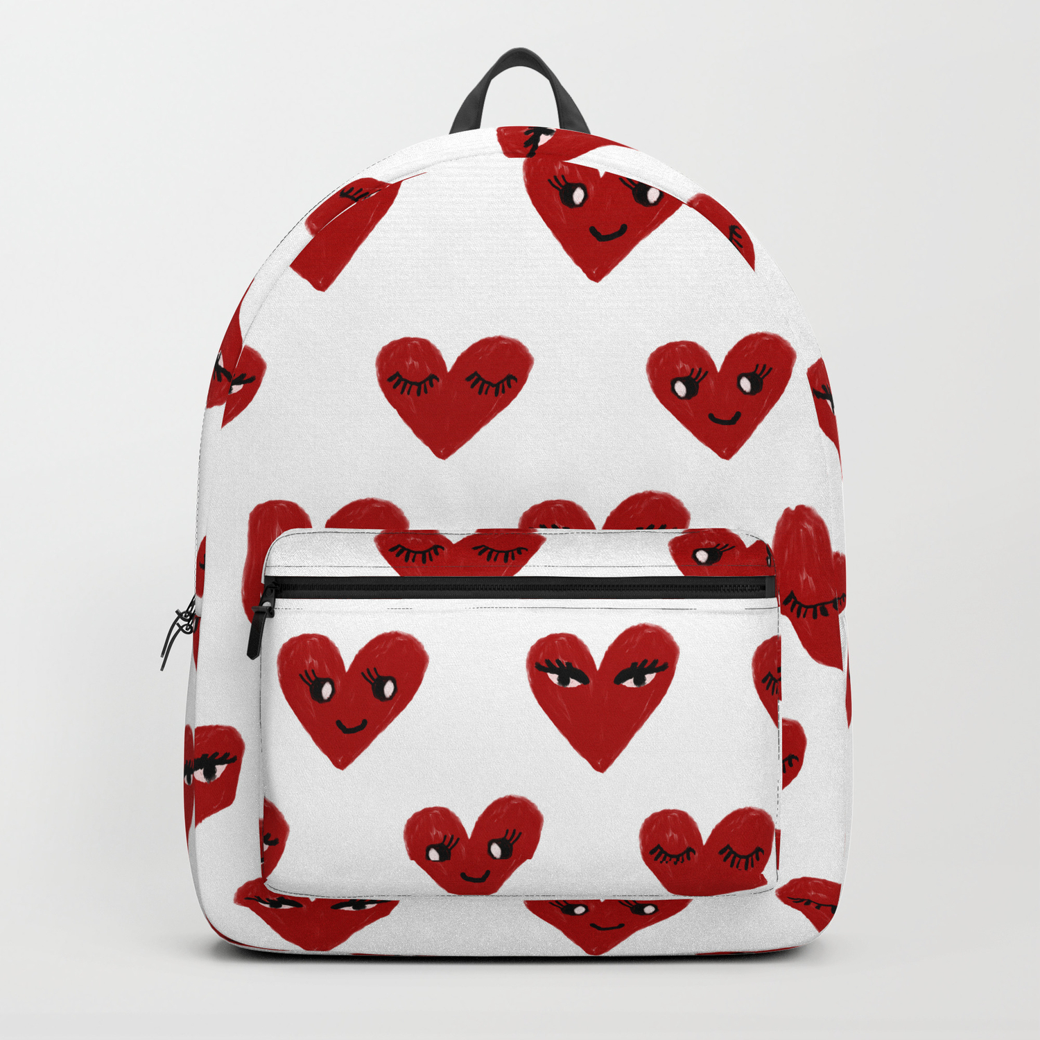 Heart Love Valentines Day Gifts Hearts With Faces Cute Valentine Backpack By Charlottewinter Society6