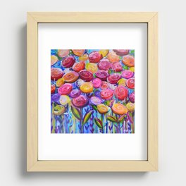 Ranunculus Horizon Recessed Framed Print