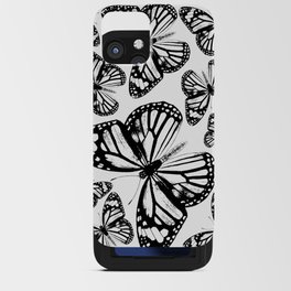 Monarch Butterflies | Monarch Butterfly | Vintage Butterflies | Butterfly Patterns | Black and White iPhone Card Case
