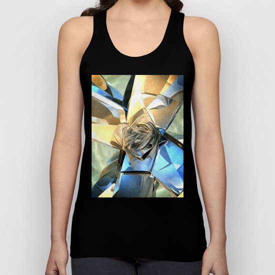 Abstract Macro Structure Unisex Tank Top