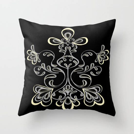 swirls II Throw Pillow