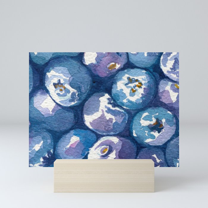 Blueberries (untitled) Mini Art Print