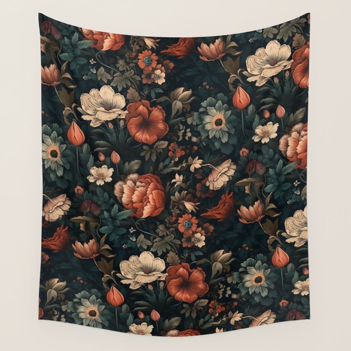 Wildflowers Tapestry, aesthetic tapestries