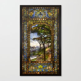 Louis Comfort Tiffany - Decorative stained glass 14. Canvas Print