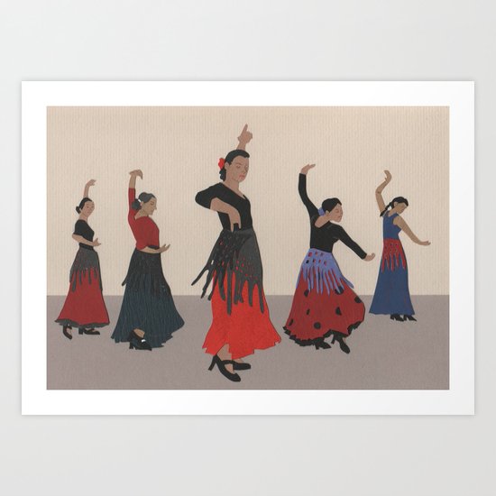Flamenco Art Print