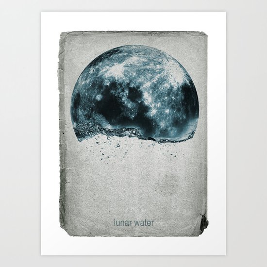 lunar water Art Print